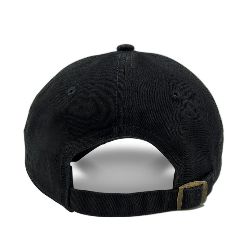 Premium Washed Cotton Duckbill Baseball Cap: Soft, Sunshade, Distressed Embroidery