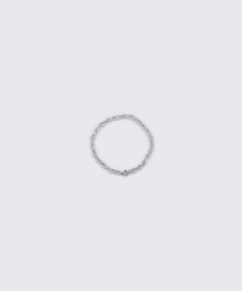 Bonbeau Gemma Twist Silver Chain Ring 925 Daily Ring (Type B)