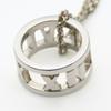 Used TIFFANY&Co. Necklace Atlas Open Circle Silver925 2.7g Silver Accessories