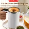 Stirring Mug 380ml Electric with LED Temperature Display Type C Fast Charging Auto Stirring Timer Coffee Cup Gift