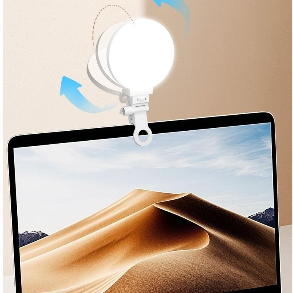 Clip Mount Mobile Phone Fill Lamp 3 Color Pocket Lighting Mini Fill Light  Makeup Application