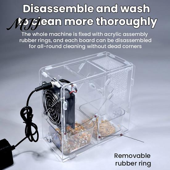 Manual Grain Cleaning Assistant Bird Seeds Cleaner, Adjustable Speed Winnower Machine, Transparent Acrylic Blower Shell Efficient Separation Tool for