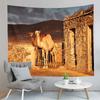 Animal Camel Tapestry Sunset Scenery Tapestry Desert Sunset Tapestry Home Living Room Bedroom Aesthetics Decoration Tapestries