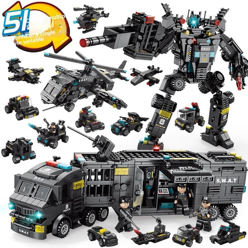 

Конструктор Танк 8в1 Военный Тяжелый Танк Модель Конструктор Армия Игрушки для Мальчиков чёрный