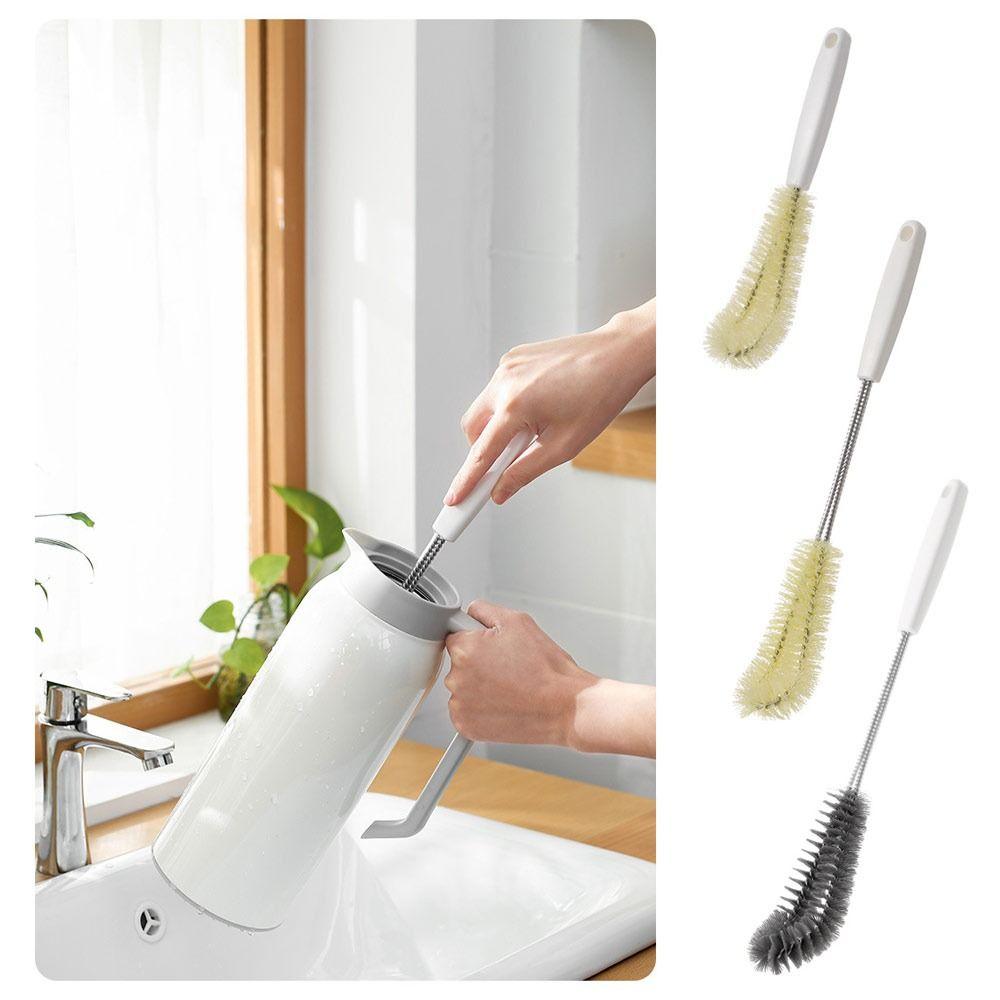 

L-образная изогнутая щетка для бутылок, бутылки для напитков, щетка для кружки, многофункциональная щетка для чашек, инструменты для чистки