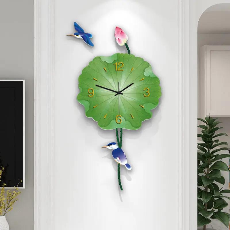 Chinese Clock Wall Clock Living Room Creative Quiet Clock Light Luxury Modern Simple Wall Decoration Table Home