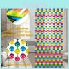 New 2m Smiley Face Rainbow Gradation Rain Curtain For Kids Birthday Party Decoration