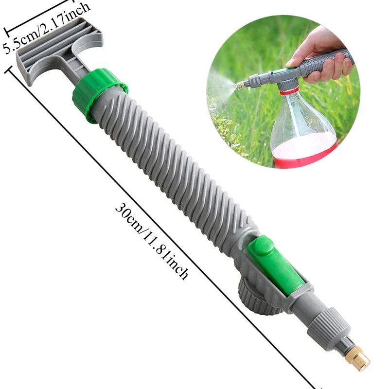 Adjustable Beverage Bottle Spray Watering Nozzle Watering Can Pressure Atomizing Nozzle Gardening Tools зелёный