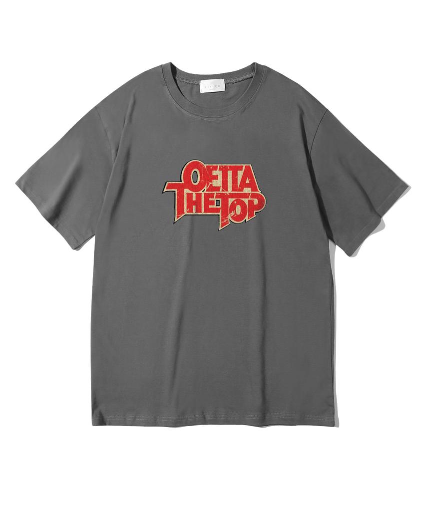 Oeta Top Double Cotton Oversized Short Sleeve T-Shirt Ots26029(8 Colors) (Type A)