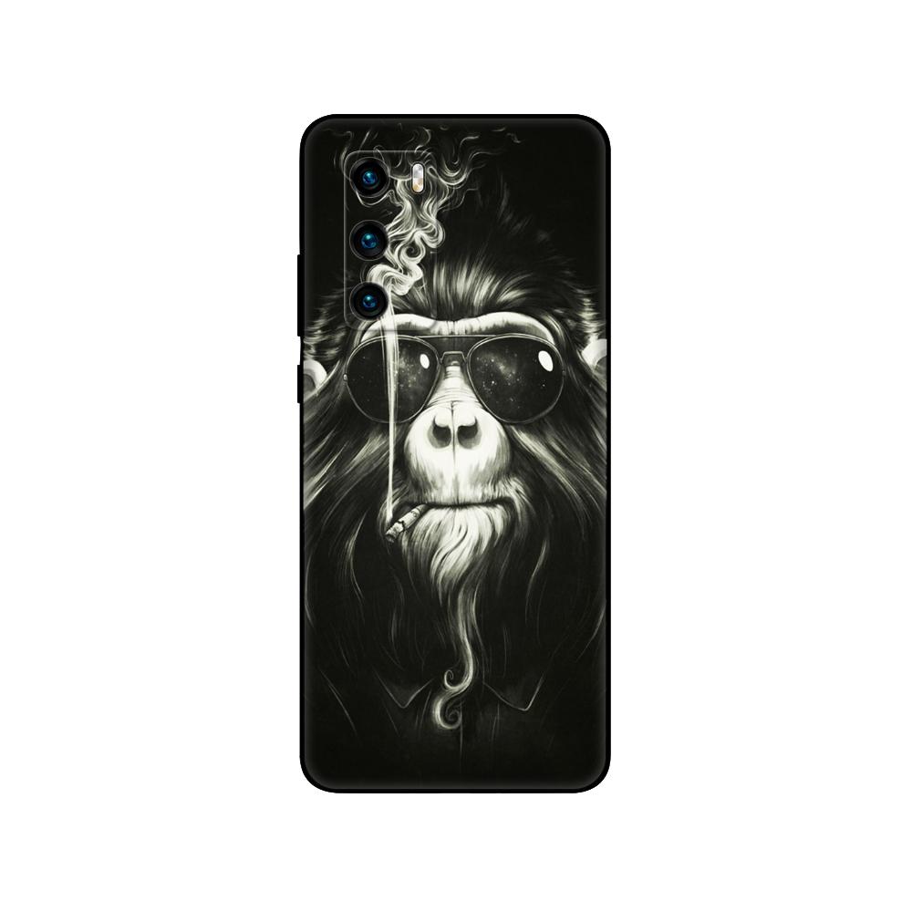 For Huawei P40 Case 6.1inch Soft Silicon Phone Back On Huawei P 40 Pro Cover Bumper Fundas Black Tpu Case Pink Anime Space Car