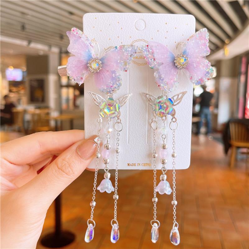 Antyczna zawieszka z frędzlami, spinka do włosów, akcesoria dziewczęce