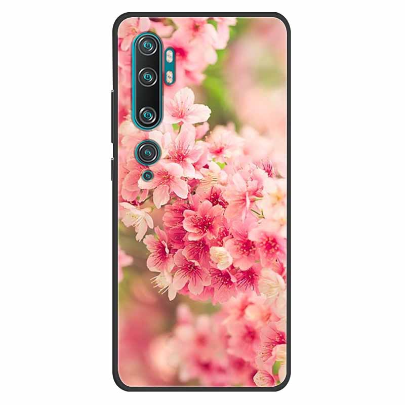 For Xiaomi Mi Note 10 Case Silicone Soft Owl Lion TPU Fashion Back Cover For Xiaomi Mi Note10 Cases Protective Printed Covers