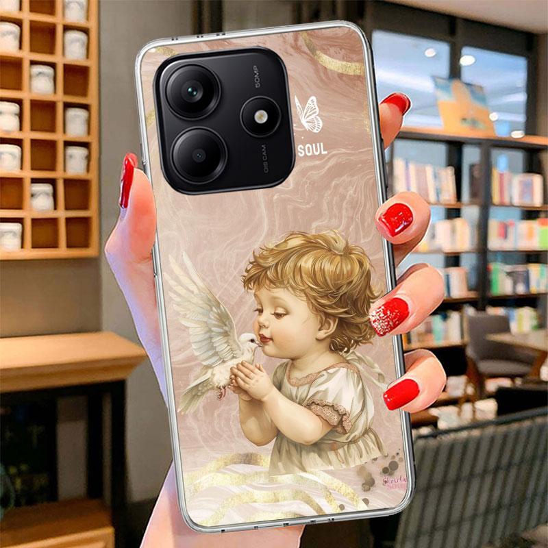 

Bible Angel Phone Case For Xiaomi Redmi Note 15 14 13 12 11 10 Pro Plus 14S 12S 11S 11T 11E 10S Soft Fundas Shell Redmi Note 14 Redmi Note 10 Pro 4G