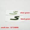 1Pc Car Rear S 4 GTS Letter Emblem Tail Door Trunk Sticker Styling Logo Badge For Panamera Macan Taycan 911 718