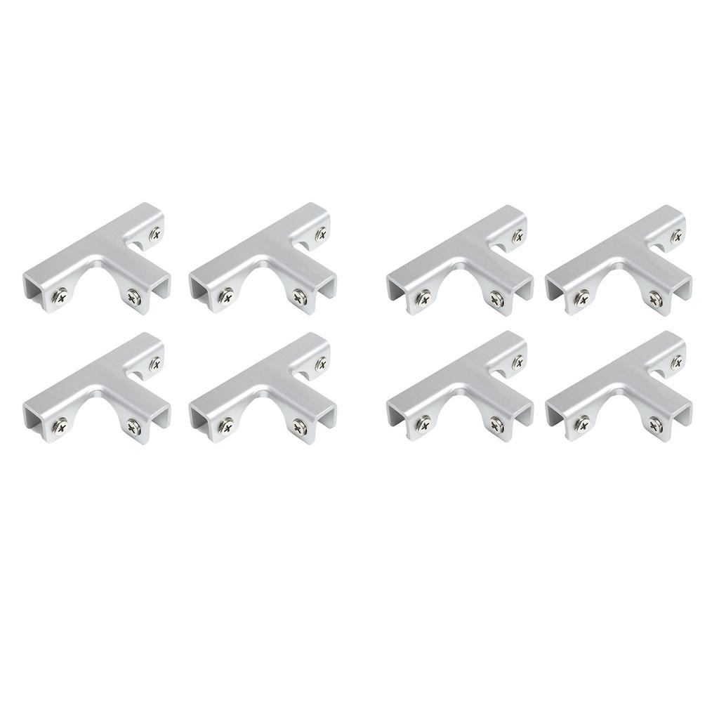 Pack Of 4 Aluminum T Shaped Clips T Clamp Connectors T Shape Fasteners Simple Installs for Plant Box Divider Connections