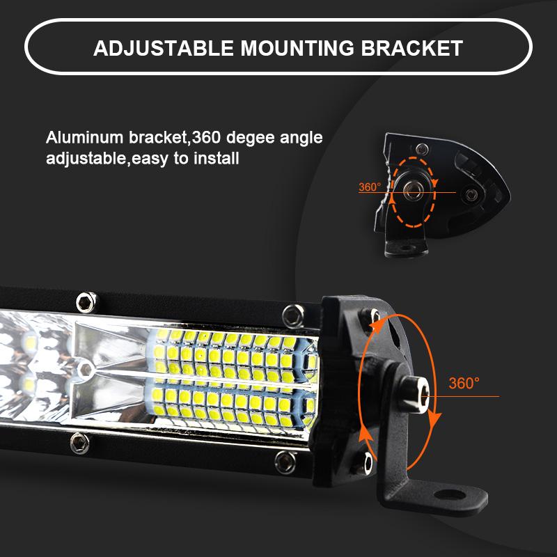 Slim 12D led light bar 20inch 10inch Spot Flood Combo Beam led bar For SUV 4X4 Off Road LED Work Lamp 12V 24V Auto Driving Light