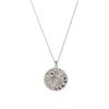 Lucky Evil Eye Zirconia Necklace with Sun, Moon, and Star Diamond Inlaid Pendant - Simple and Chic Clavicle Chain with Color Retention