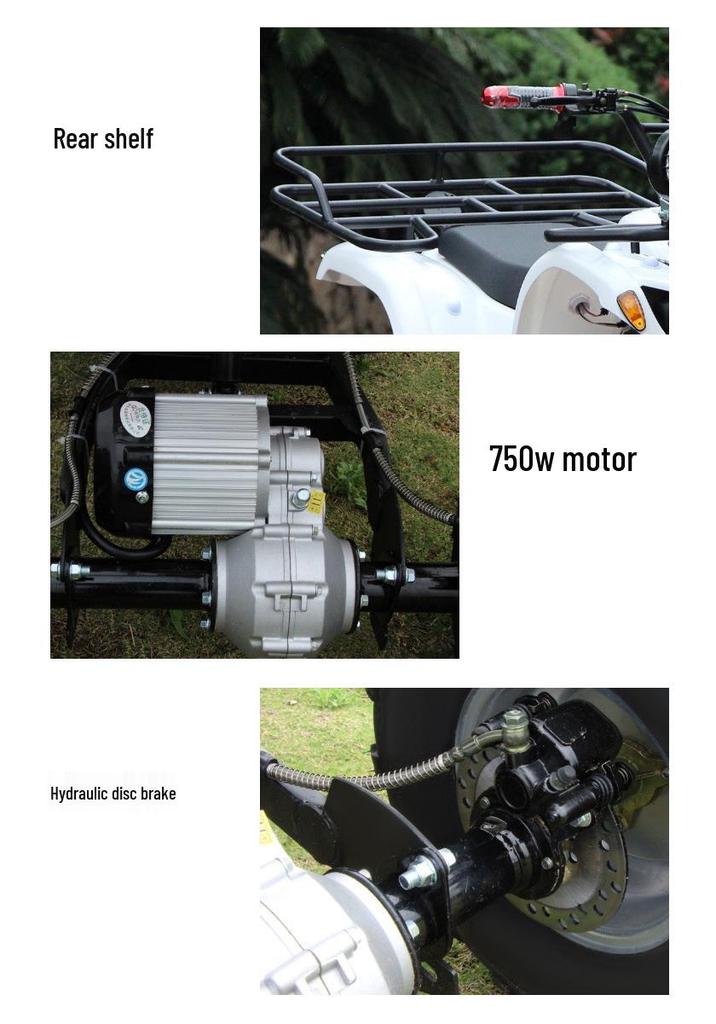 48V 750W Shaft Drive Children's Electric Off-road ATV Buggy with CVT & Three-speed Transmission