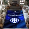Inter Milan Customized Name Floor Rug Office Rug Perfect for Outdoor Foyer Game Room Living Rooms Antislip Carpet Decorate Offices