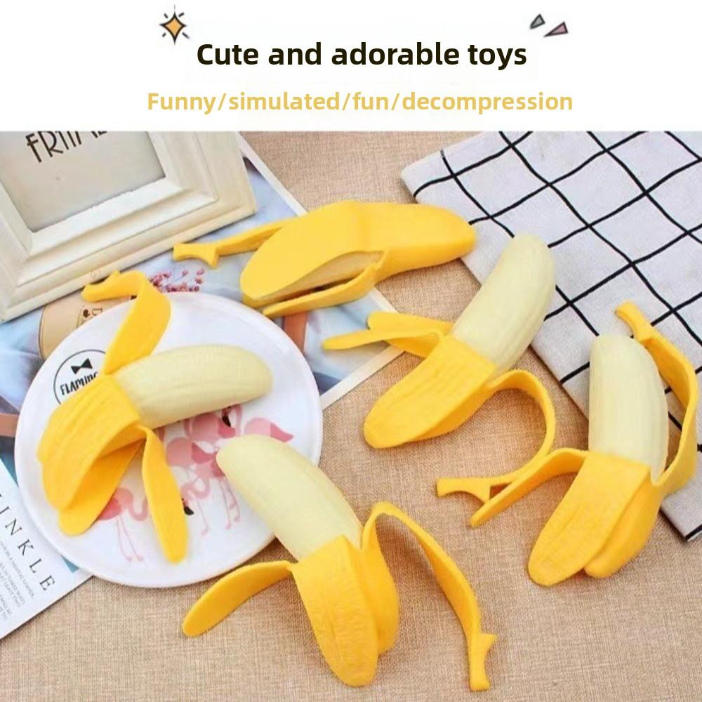 Anxiety Relief Banana Squeeze Toy Slow Rebound Simulated Banana Stress Relief Squeeze Ball Sensory Toys Stress Relief Toy
