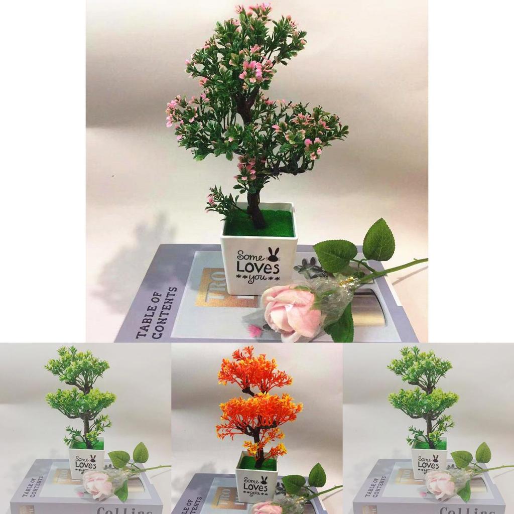 Simulated Peach Blossom Branch Plant Ornament With Plastic Craft For Photography And Home