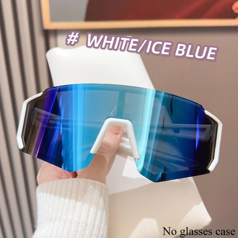 New Outdoor Sports Riding Windproof Sunshade Mirror Sunglasses for Men Women Large Frame Slimming