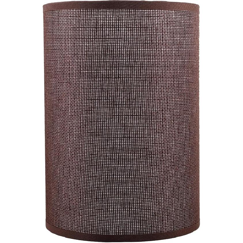Lamp Shade Round Burlap Lampshade for E27 Bulbs Decorative Lamp Cover for Living Room Bedroom Study