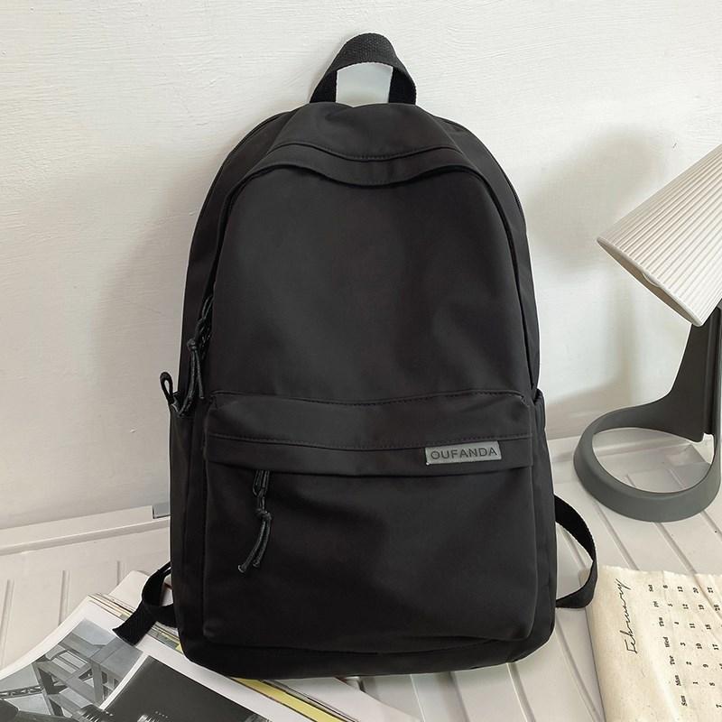 

Junior high school student schoolbag men s trendy fashion new middle school student high school boys lightweight backpack college student computer Single pack чорний