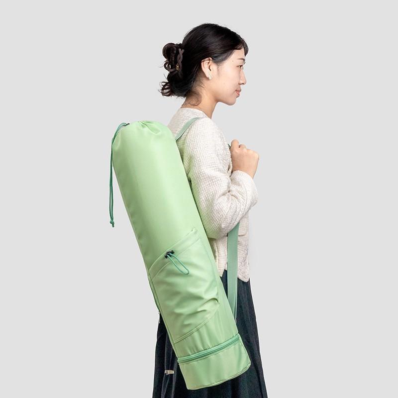 Yoga Mat Bag With Water Bottle Pocket And Bottom Wet Compartment, Multi-Functional Yoga Mat Carrier