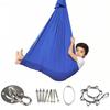 Kids Indoor Outdoor Hammock Swing With Stainless Steel Hanging Kit Sensory Therapy Relaxation Yoga Stretching Band