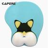 Cartoon Cute Girl 3D Silicone Mouse Pad with Wrist Rest for Office & Esports