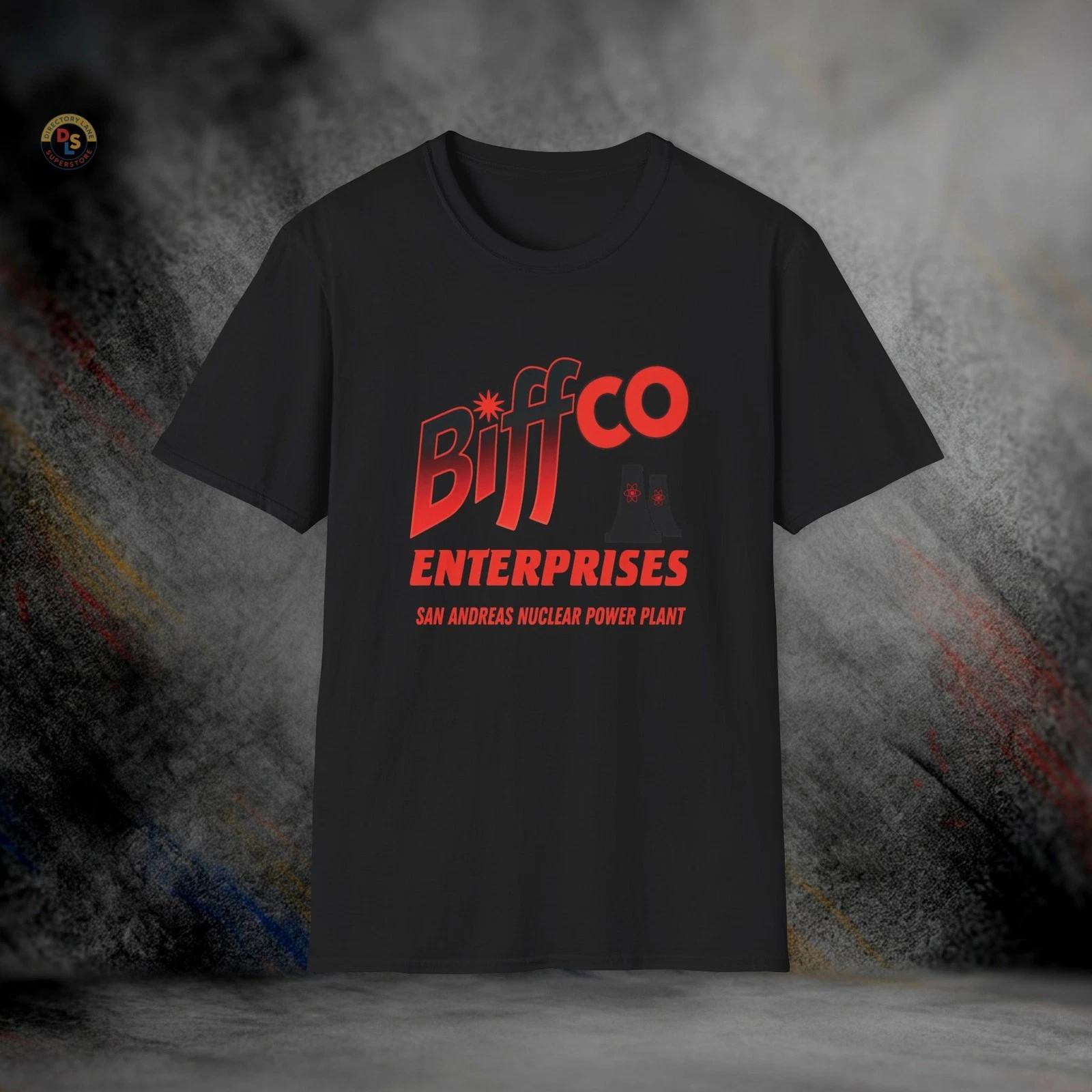 Biffco Enterprises Power Plant Back to the Future T-Shirt | Softstyle Tee XXXL
