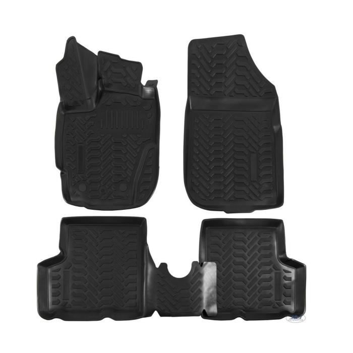 Tapis De Sol En Caoutchouc - Exclusive - Dacia Duster 2014-2017 - 4 Pièces - Résistant À L'eau - Sur Mesure