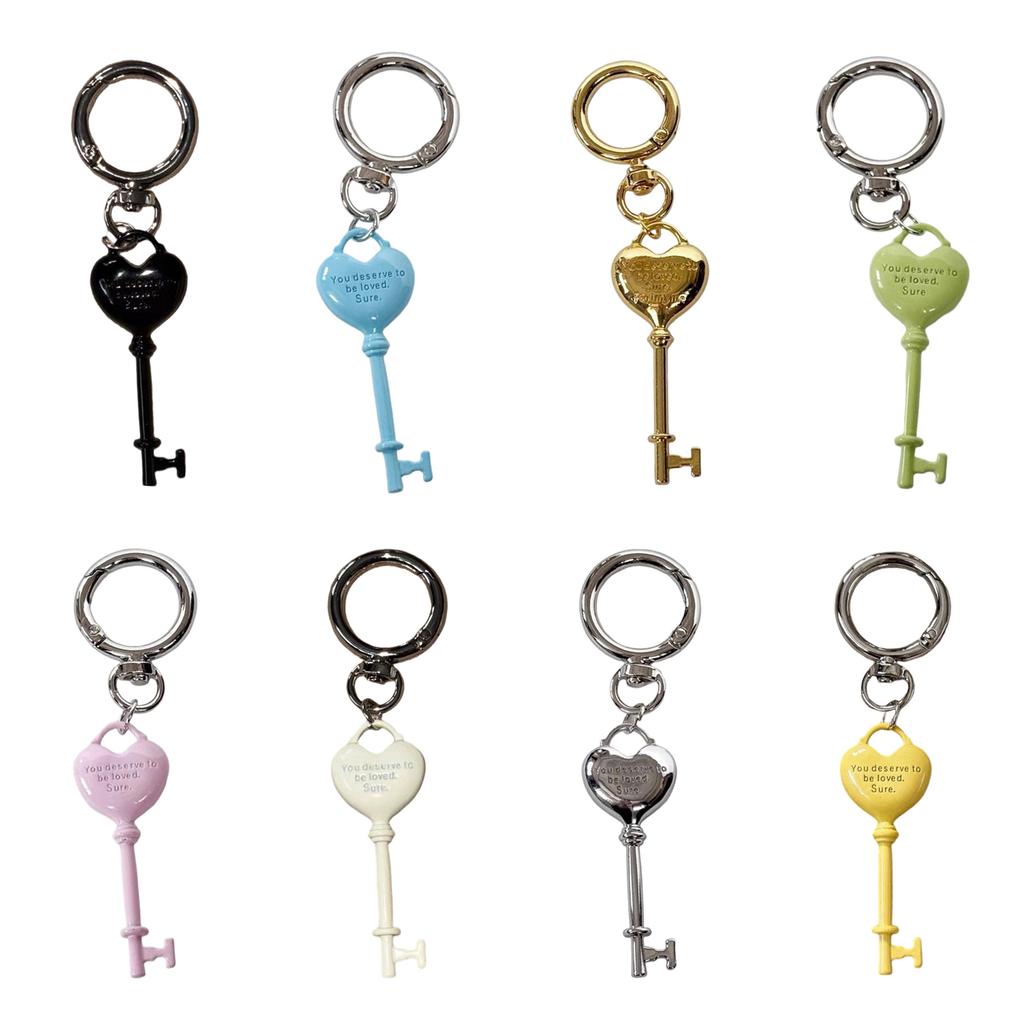 Elegant Love Symbol Keychain Sturdy Alloy Metal Charm Heart Key Ring For Daily Use Gift Anniversary Valentine