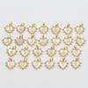 Gold Plated Copper Love Heart Pendant Necklace with Shell and 26 Letters.