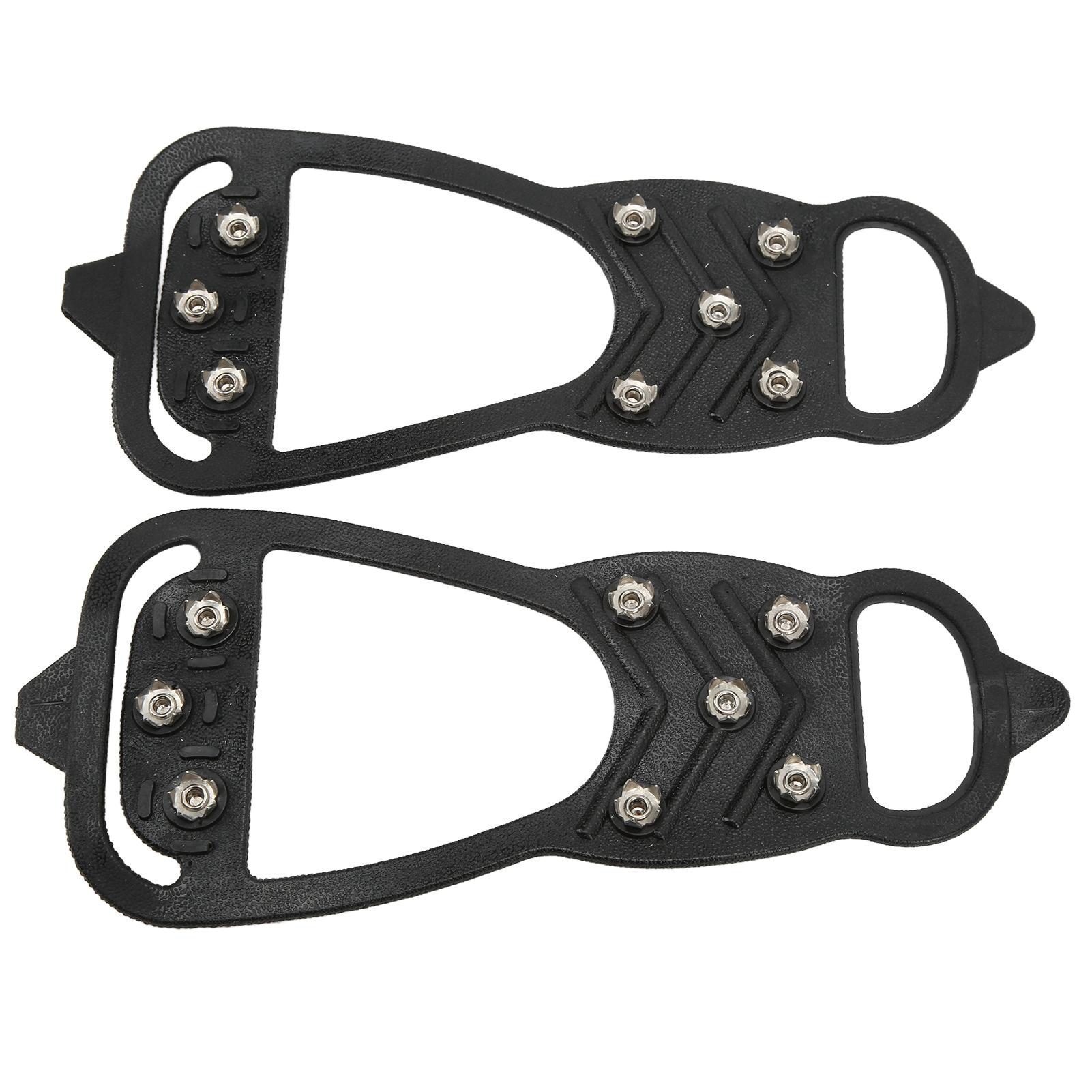 

1 Pair 8 Teeth Crampons Anti Slip Ice Traction Cleats Shoe Grips for Walking On Snow and IceL