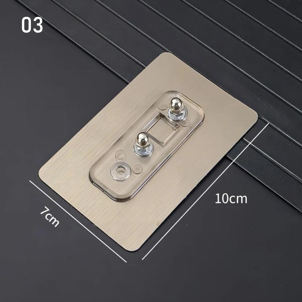 No Punching Double Hole Screw Sticker Wall Picture Hanger Variable Distance Traceless Nail Wall Hanger Wall Screw Sticker