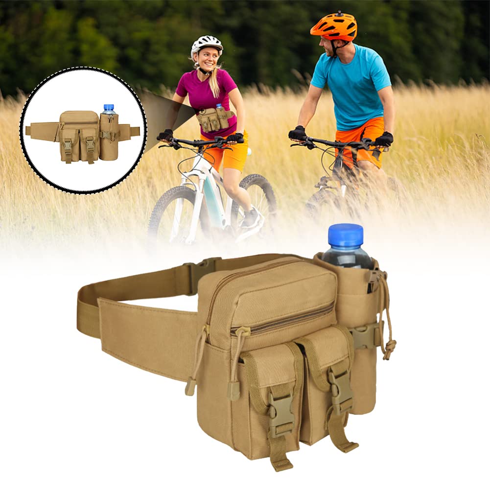 HARUMAKI Waist Military Vertical Large Body Adjustable Front Pocket for Shoulder Hip Perfect for and Other 4L Capacity 2-Way Bag, Multifunctional,