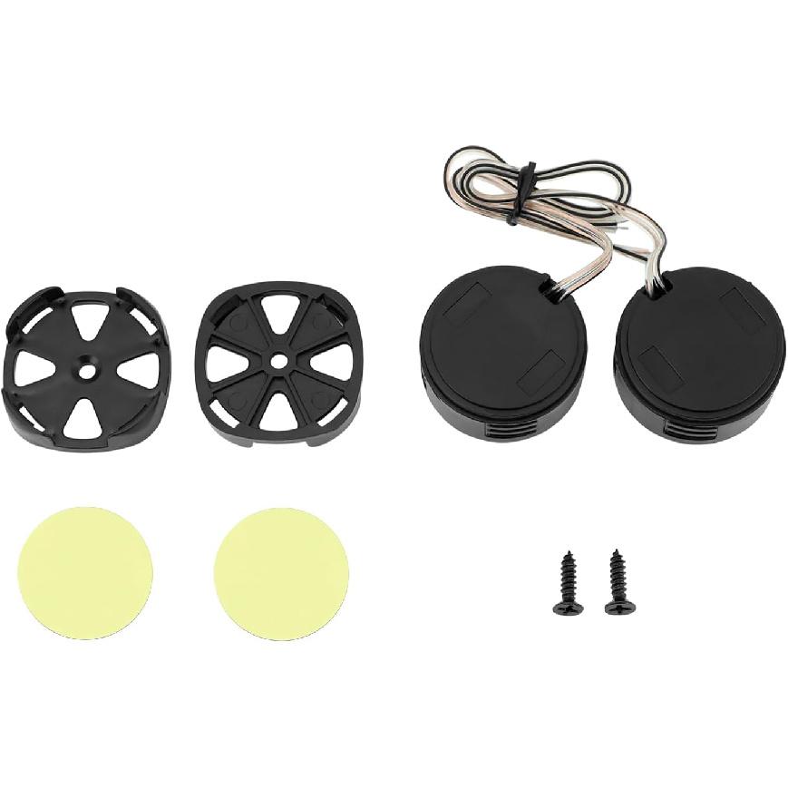 QWORK 2 Pairs High-Power Neodymium Silk Dome Tweeter Set - 500W, 4 Ohm, Super High Frequency,-for Mini Car Audio Systems