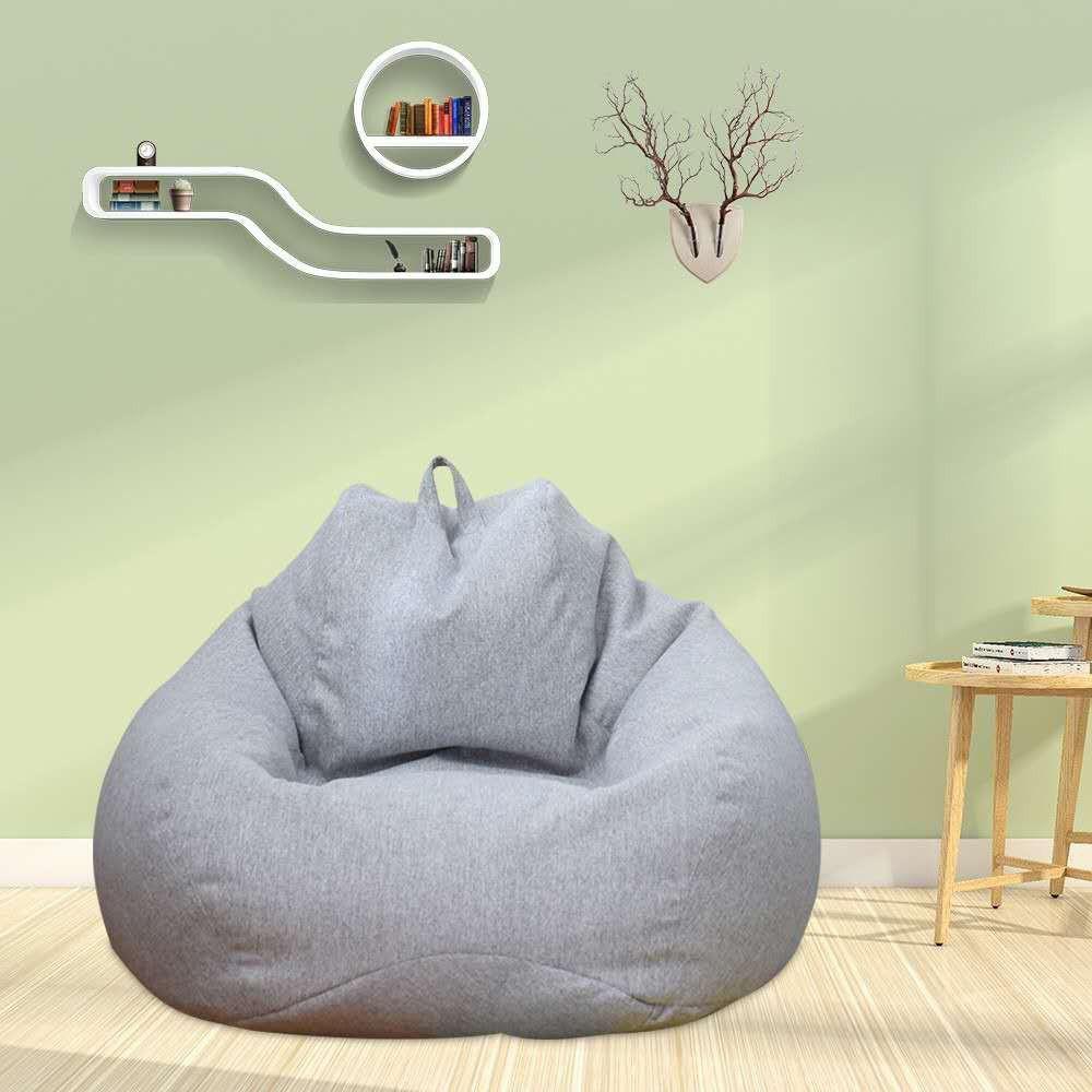 Large Bean Bag Chairs Cover Adults Teens Kids Couch Sofa Cover Lounger Lazy