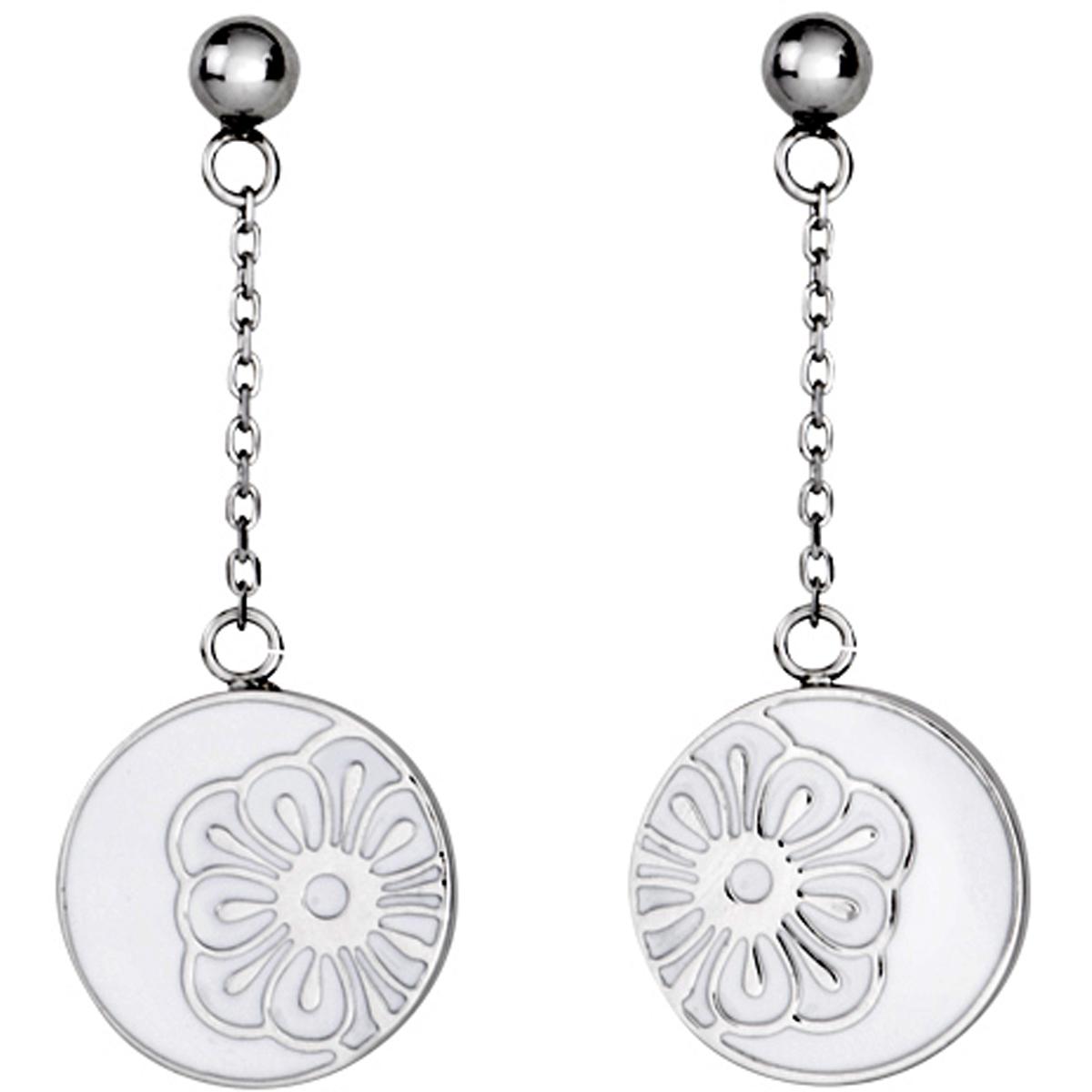 

Altesse [M7227] - Серьги из стали Calypso серебристо-белого цвета (флора)