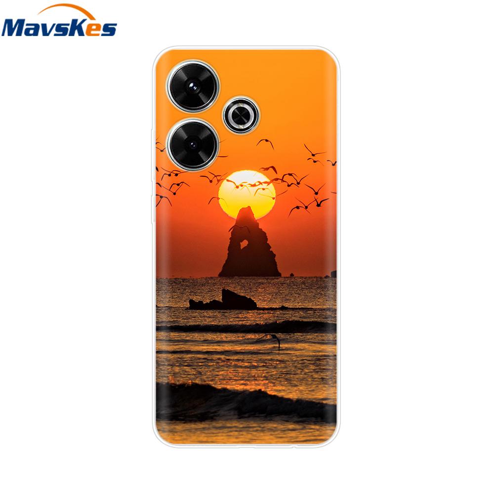 Case for Xiaomi Poco M6 4G Capa For Funda de teléfono Redmi 13 4G Back Cover For Etui Xiaomi Redmi 13 PocoM6 4G Phone Coque Para