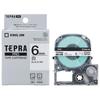 KING JIM Pro Tape Cartridge, White Label, 6mm SS6K