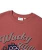 WACKY WILLY Women'S Vintage Graphic Sweatshirt Deep Red