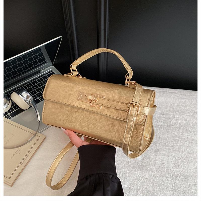 Portable Small Square Bag, Retro Crossbody Bag, High-end Commuting Trend Kelly Bag