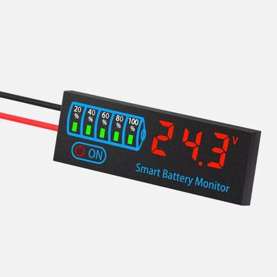 Yüksek Kaliteli DC7-55V Pil Seviyesi Göstergesi LED Ekran Ekran Metre Kurşun Asit Akü Test Cihazı Metre Modülü LCD Ekran Metre