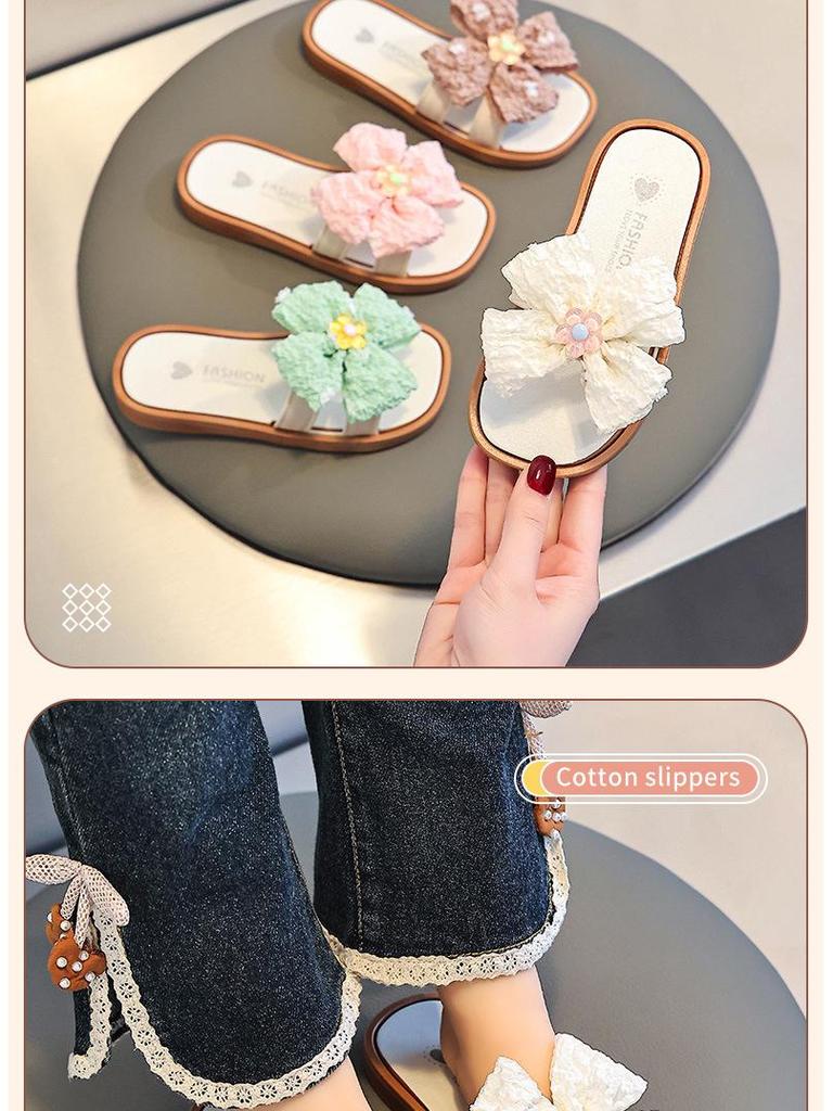 Girls' Summer Non-slip Breathable Outdoor Slip-on Shoes - Korean Fairy Princess Style