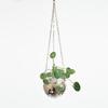 Disco Ball Plant Hanger Mirror Hemisphere Planter Hanging Basket Hanging Pot Ball Planter  Ornament