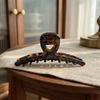 Gift High-End Acetic Acid Hair Claws Vintage Elegant French Big Barrettes Coffee Leopard Crab Hairpins Women