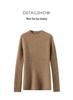 2025 Autumn/Winter Women's Slim-Fit Half-High Neck Solid Cashmere Ribbed Sweater